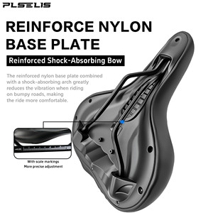 Selle de vélo de route Plselis en éponge épaisse et douce, selle de vélo légère et imperméable, équipement de cyclisme avec un poids de 480 g. - Product Image 2