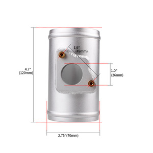 Base de débitmètre d'air en alliage d'aluminium, 2.5, 2.75, 3.0 pouces, pour Honda, Toyota, Subaru, Mazda, pièce de rechange MAF005 - Product Image 3
