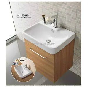 Vitreous cina peralatan sanitasi cuci tangan peralatan kamar mandi kabinet di atas konter wastafel