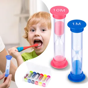 30 Second 1M-2M-3M-5M-10M Plastic Sand Timer Hourglass Set For Game