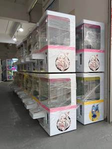 メーカー直販 ミニ デスクトップ クレーンゲーム 筐体 自動販売機 コイン式 玩具 1年保証 英語対応 金属製 - Product Image 6