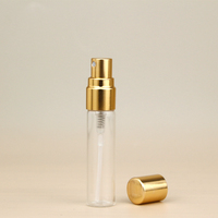 Bon marché de haute qualité 2ml 3ml 5ml 10ml petits flacons d'atomiseur de parfum échantillon bouteille en verre avec pompe de pulvérisation en plastique mini bouteilles de testeur
