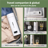 Tasse à eau électrique chauffante intelligente, tasse isotherme intégrée, bouilloire portable à réglage de température, tasse chauffante 450 ml