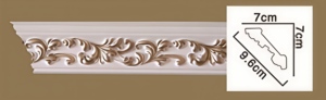 Profilés et moulures en PU pour décoration intérieure et extérieure moderne, plafonds et <span class=keywords><strong>plinthes</strong></span>, décorations d'angle, résistants à l'humidité, écologiques, pour villas - Product Image 2