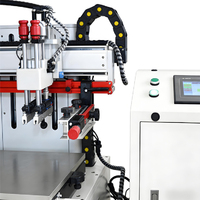 Máquina de serigrafía de sobremesa con superficie plana de aleación de aluminio, caja eléctrica independiente, totalmente servocontrolada y de ultra precisión con succión de aire.