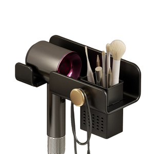 Présentoir de stockage de couronne de <span class=keywords><strong>support</strong></span> de sèche-<span class=keywords><strong>cheveux</strong></span> <span class=keywords><strong>et</strong></span> de <span class=keywords><strong>lisseur</strong></span> avec le mur d'organisateur d'outils de tasse - Product Image 6