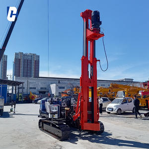 Yeni tip kırsal hidrolik Motor Spiral kazık sürücü fotovoltaik güneş kazık sürüş ekipmanları hidrolik kazık çakma makinesi - Product Image 1