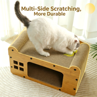 Griffoir pour chat personnalisé en carton ondulé, antidérapant, durable, pour intérieur, de luxe, esthétique moderne, décoratif, vente en gros