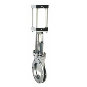 Stainless Steel CF8 WCB SS304 SS316 Knife Gate Valve Pneumatic Slide Gate Valve