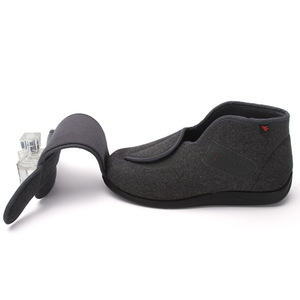 Chaussures d'hiver chaudes pour hommes diabétiques, haute qualité, antidérapantes, bout rond souple, ajustables, larges, avec semelle intérieure à mémoire de forme - Product Image 5