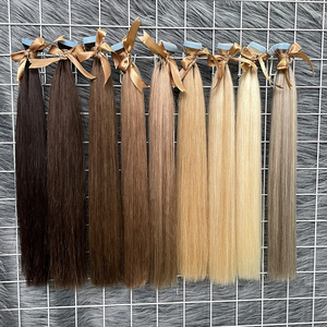 <span class=keywords><strong>Extension</strong></span> di <span class=keywords><strong>Capelli</strong></span> Umani con Nastro Invisibile all'Ingrosso, <span class=keywords><strong>Extension</strong></span> di <span class=keywords><strong>Capelli</strong></span> Umani Russi a Doppio Filamento con Nastro - Product Image 5