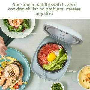 Nueva Olla <span class=keywords><strong>Arrocera</strong></span> Multifuncional de 1.2L de Capacidad para Hogar o Dormitorio, Antiadherente, Inteligente, Controlada por Aplicación, para 1-2 Personas, 365 Días - Product Image 3