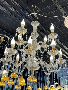Lampadario a sospensione LED in acrilico di lusso all'ingrosso per ingegneria civile - Ideale per <span class=keywords><strong>matrimoni</strong></span>, hall di hotel, soggiorni e sale da pranzo - Product Image 4