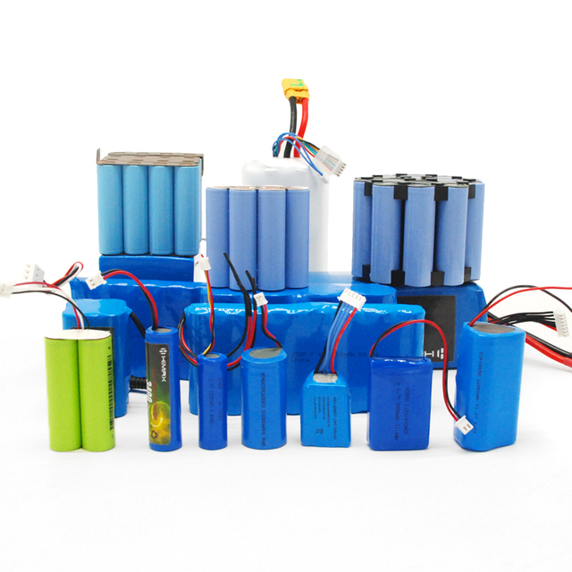 3.7V 7.4V 11.1V 14.8V 22.2V Li-ion Battery Pack Rechargeable Lithium Battery OEM Custom Small Series for Solar, E-bike, Tools