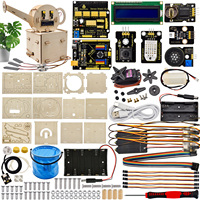 Kit de démarrage de projets de programmation STEM Keyestudio, système d'arrosage automatique des fleurs en bois, kit d'apprentissage pour Arduino