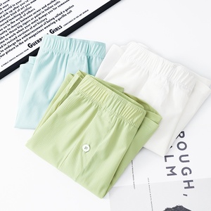 SQINUSQN/Lion Chino 7A, pantalones <span class=keywords><strong>Aro</strong></span> de seda helada de verano para hombre, ropa interior transpirable fresca para el hogar, pantalones de salón antibacterianos para hombre - Product Image 4