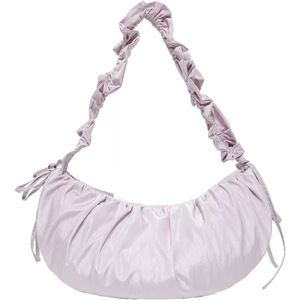 Bolso de Hombro Cruzado Coreano Minimalista con Efecto Fruncido para Mujer, Estilo Coreano Desenfadado, Bolso Tote Tipo Dumpling de Gran Capacidad - Product Image 4
