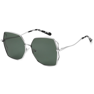 Gafas de Sol Geométricas Unisex, Montura Dorada Rosa, Lentes Degradados Marrones, 100% Protección UV, Moda Casual para Adultos - Product Image 6