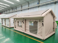 Tente gonflable familiale pour le camping, maison gonflable imperméable à deux chambres, personnalisée pour plusieurs personnes, 2025