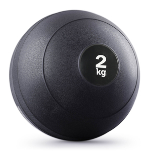 Bolas de fuerza para entrenamiento con logotipo personalizado, Bola de entrenamiento con relleno de arena, Bola de goma dura de PVC de 2Kg, bolas de ajuste cruzado negras dinámicas - Product Image 1