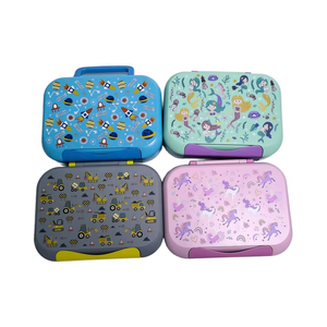Lonchera Portátil de 1200 ml con 3 a 5 Compartimentos Contenedor de Almacenamiento de Alimentos Tiffin Lindo Bento Box para Niños para la Escuela - Product Image 4