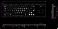 Clavier métallique robuste IP65 étanche en acier inoxydable pour armoire de contrôle industrielle