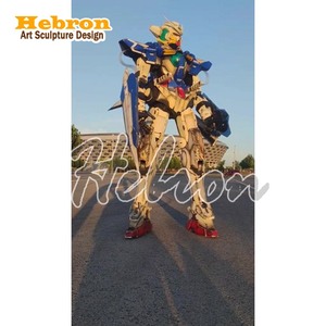 Popular Disfraz <span class=keywords><strong>de</strong></span> Robot Humano <span class=keywords><strong>de</strong></span> 2.7M <span class=keywords><strong>de</strong></span> Altura para Cosplay, Figura Impresa <span class=keywords><strong>de</strong></span> EVA con Luces LED para Caminador sobre Zancos, Ideal para Danza Escénica, Talla Única - Product Image 2