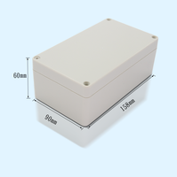 Scatola di plastica impermeabile 158*90*60MM(L * W * H) cassa dello strumento elettronico progetto elettrico scatola di giunzione esterna