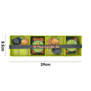 Set di 48 Cupcake per Halloween, con Scritta 'Happy Halloween' e Decorazioni a Forma di Zucca per Feste - Product Image 6
