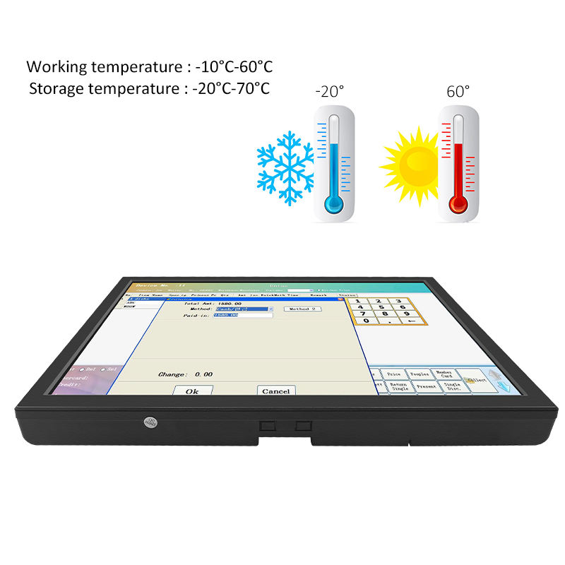 19 Inch Industrial Grade LCD Monitor with 1280*1024 HD-MI VGA Cable Non-Touch Plastic Case for Desktop Use