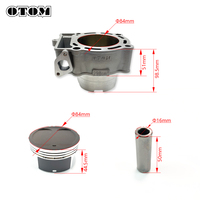 Piezas de Motor para Motocicleta OTOM NC 250 300, ZS177MM ZONGSHEN NC250 NC300, Kit de Juntas de Anillo de Pistón de Cilindro de Gran Calibre de 84 mm