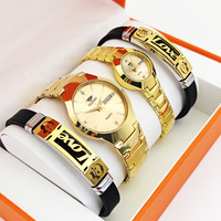 Montres de couple IStapromo pour homme et femme, bracelets en acier inoxydable écologiques, boîtes cadeaux, parfaites pour la rentrée scolaire, cadeau de baseball