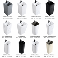 Lavabo sur pied en céramique écologique couleur personnalisée pour projets hôteliers et hospitaliers OEM ODM