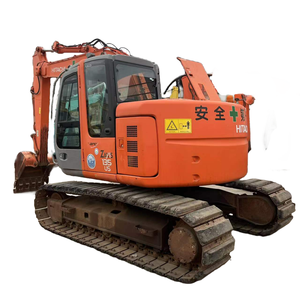 Excavatrice Hitachi ZX135US d'occasion, 14,4 tonnes, équipement de construction d'occasion de haute qualité avec composants de transmission et de pompe - Product Image 1