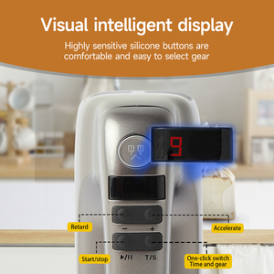 Multifunzione industriale Mini miscelatore manuale frullatore 9 velocità Display digitale facile da raccogliere frusta elettrica con grande scatola di immagazzinaggio - Product Image 5