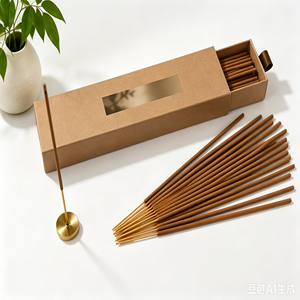 Bâtons d'encens de style japonais moderne, emballage et taille personnalisés OEM, marque privée, encens parfumé pour la maison - Product Image 3