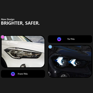 New LED Headlights for X1 2016-2019 Retrofit Upgrade 36W 12V 6000K 6000 Lumens D2H Bulb Turn Signal - Product Image 3