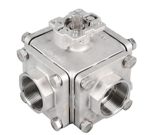 Furui Nhà Máy Bán Hàng Trực Tiếp SS304/SS316 Của Nhãn Hiệu Núi Pad Chủ Đề 4-Cách Hình Vuông Bóng Van Áp Lực Cao Pn64 Bóng Van - Product Image 1