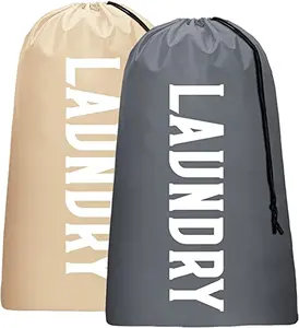Tas cucian Travel 2 pak XL dapat dicuci dengan mesin pengatur pakaian kotor cukup besar untuk menahan 4 beban cucian