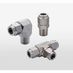 Pieza de compresor industrial PISCO inoxidable SUS316 NSM0425 de ajuste de compresión - Product Image 1