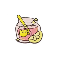 Pin Kerah Baju Desainer Grosir Cina, Kerah Topi Lucu Bergambar Kartun Anime, Logo Logam Emas, Enamel Keras