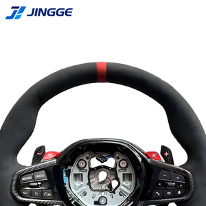 Volante Deportivo de Alcántara para <span class=keywords><strong>BMW</strong></span> G20 G22 G30 G31 M2 G87 <span class=keywords><strong>M3</strong></span> G80 M4 G82 G42 M5 F90 F80 F82 F95 X3M F97 M340i M440i - Product Image 3