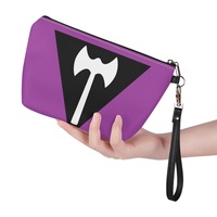 Pochette cosmétique personnalisée à thème lesbien (Labrys) et gay, imprimée UV, pour les voyages, l'organisation des cosmétiques dans la salle de bain et la vente au détail
