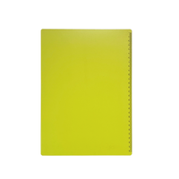 Couverture de carnet à anneaux rechargeable en plastique PP personnalisée pour protège-documents A4