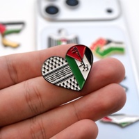 Juego de Pins Esmaltados con la Bandera y el Mapa de Palestina, Insignias Modernas con el Emblema Nacional Palestino para Decorar Bolsas, Ropa y Teléfonos