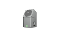 Chargeur sans fil 3-en-1 25W à charge rapide, support de téléphone pliable, station de charge magnétique sans fil, veilleuse, matériau PC