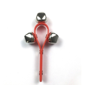 Campanas de mano de plástico con 3 campanas metálicas, instrumento de percusión Orff para niños, ideal para bailar. - Product Image 2