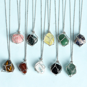 Collier en pierre semi-précieuse naturelle pour influenceurs sur les réseaux sociaux, idéal pour le bureau et le bien-être, pour hommes et femmes, petites quantités acceptées - Product Image 3