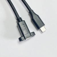 Volle Funktion Hoch geschwindigkeit übertragung USB3.1 Gen2 Stecker auf Buchse Schraub platte Montage Ohr Datenkabel
