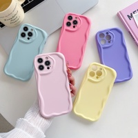 Coque de téléphone portable en TPU antichoc bord vague crème irrégulière pour Xiaomi 13 Lite Poco C50 X5 F5 pour Redmi Note 12 Pro A1 A2 Plus